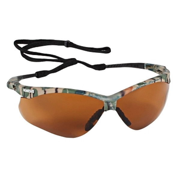 V30 Nemesis CSA Safety Glasses, Bronze, Polycarbonate Lens, Uncoated, Camouflage Frame/Temples with Black Tips, Nylon (1 EA)