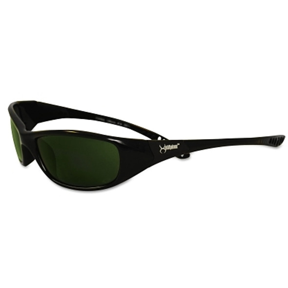V40 Hellraiser* Safety Eyewear, IRUV 5.0 Lens, Anti-Scratch, Black Frame, Nylon (1 EA)
