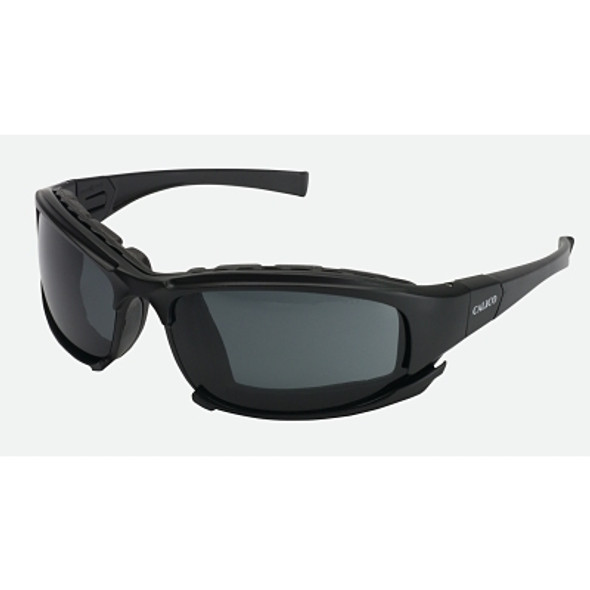 V50 Calico* Safety Eyewear, Smoke Lens, Anti-Fog, Anti-Scratch, Black Frame (1 EA)