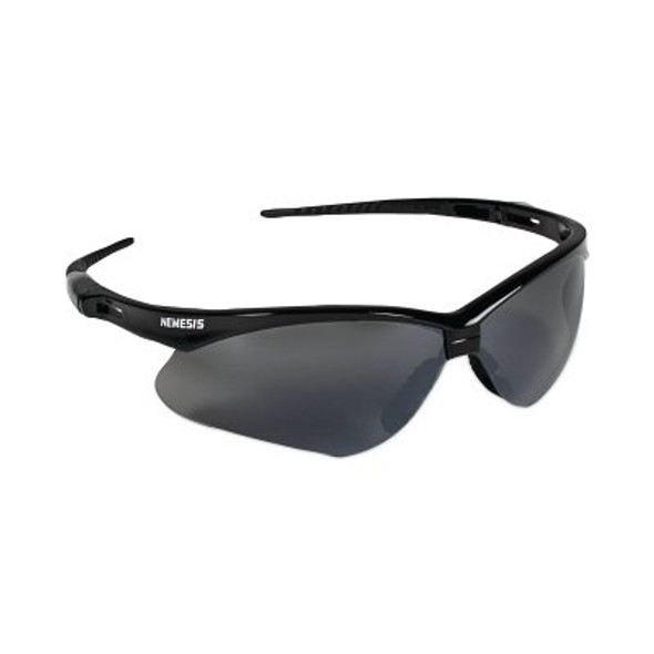 V30 Nemesis Safety Glasses, Smoke Mirror, Polycarbonate Lens, Mirror, Black Frame/Temples, Nylon (1 PR / PR)