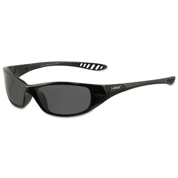 V40 Hellraiser* Safety Eyewear, Smoke Lens, Anti-Scratch, Black Frame, Nylon (1 EA)