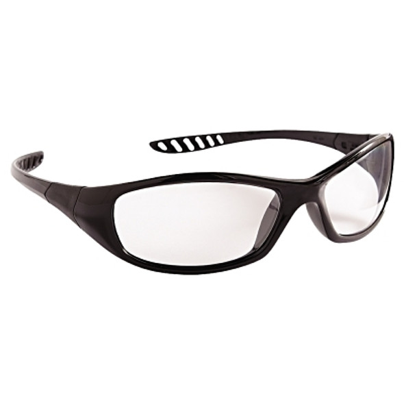 V40 Hellraiser* Safety Eyewear, Clear Lens, Anti-Fog/Anti-Scratch, Black Frame (1 EA)