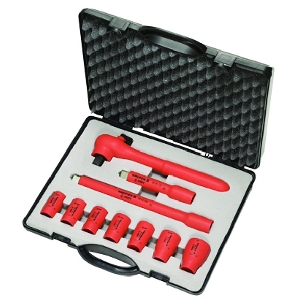Knipex Insulated Socket Sets, 3/8 in, (1 ST / ST)
