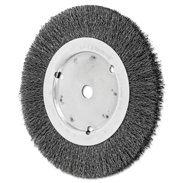 Advance Brush Narrow Face Crimped Wire Wheel Brush, 8 D x 5/8 W, .014 Carbon Steel, 6,000 rpm (2 EA / BX)