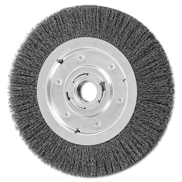 Advance Brush Medium Face Crimped Wire Wheel Brush, 10 D, .014 Carbon Steel Wire, 3,600 rpm (1 EA / EA)