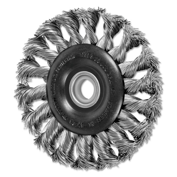 Advance Brush Standard Twist Knot Wheel, 3 in D, .014 in Stainless Steel, 25,000 rpm (10 EA / BX)