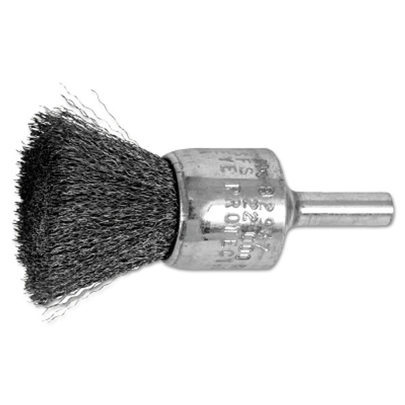 Advance Brush Standard Duty Crimped End Brushes, Carbon Steel, 20,000 rpm, 3/4" x 0.006" (10 EA / BOX)