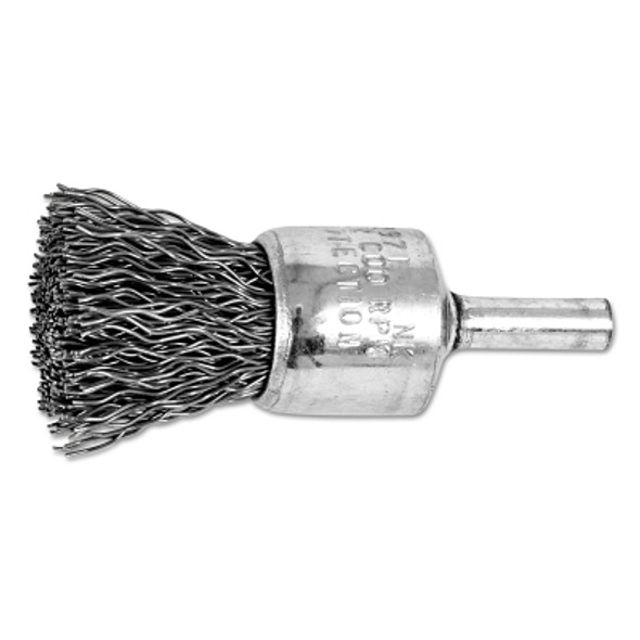 Advance Brush Standard Duty Crimped End Brushes, Carbon Steel, 20,000 rpm, 3/4" x 0.02" (10 EA / BOX)
