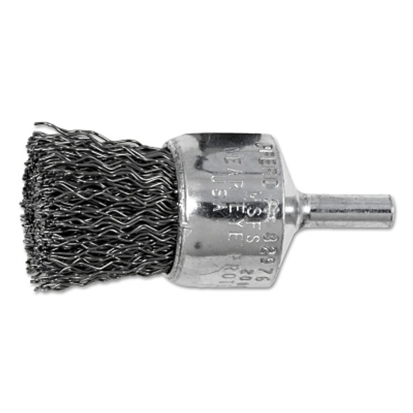 Advance Brush Standard Duty Crimped End Brushes, Carbon Steel, 20,000 rpm, 1" x 0.02" (10 EA / BX)