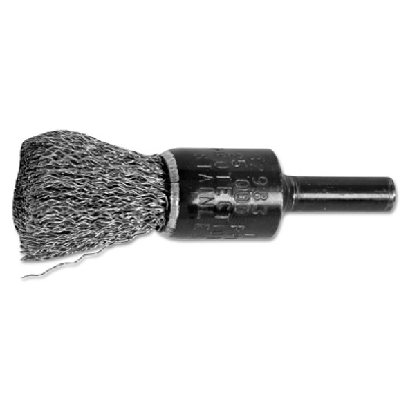 Advance Brush Standard Duty Crimped End Brushes, Stainless Steel, 22,000 rpm, 1/2" x 0.01" (10 EA / BOX)
