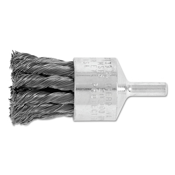 Advance Brush Straight Cup Knot End Brushes, Carbon Steel, 1" x 0.014" (10 EA / BX)