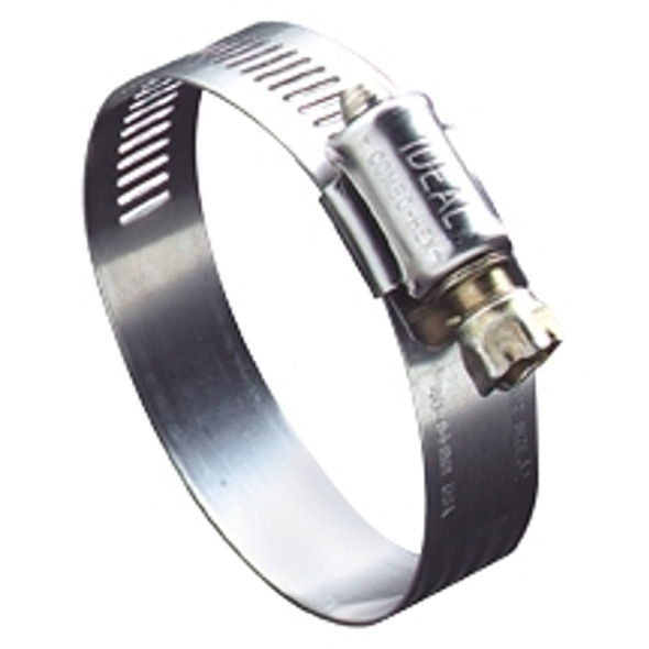 Ideal 50 Series Small Diameter Clamp, 1/2" Hose ID, 7/16-1" Dia, Stnlss Steel 201/301 (10 EA / BOX)