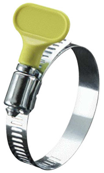 Ideal Turn-Key Hose Clamps, 2 1/2"-4 1/2" Dia, 5/16"W, Stainless Steel (1 CG/BOX)