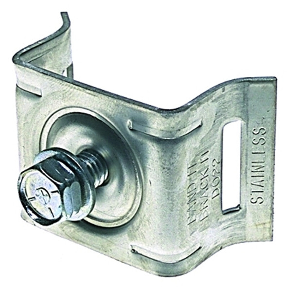 Band-It Brack-It Single-Bolt Flared Leg Mounting Bracket, 5/16 in-18 x 3/4 in W, Stainless Steel, Includes Washers and SS Bolt (50 EA / BX)