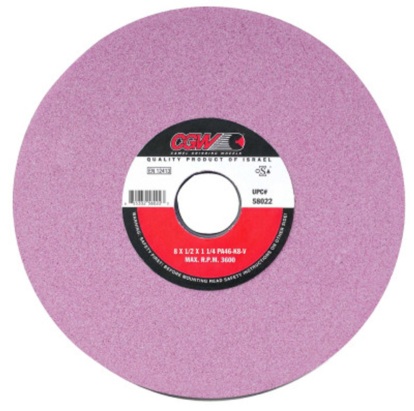 Pink Surface Grinding Wheels,, 7 X 1, 1 1/4" Arbor, 60, J (1 EA)