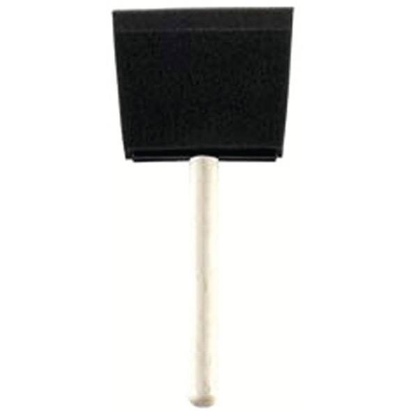 Rubberset Foam Brushes, 2 in wide, Foam, Wood handle, 48/PK (48 EA / CTN)