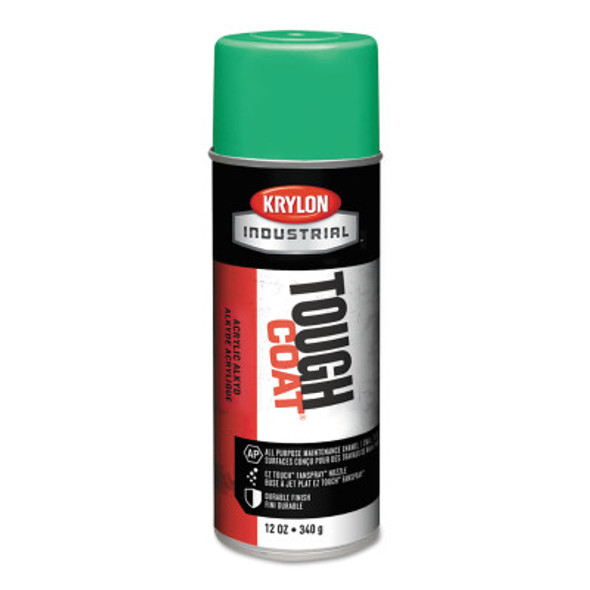 Tough Coat Acrylic Alkyd Enamels, 12 oz Aerosol Can, Green, 12/CS (12 CN / CA)