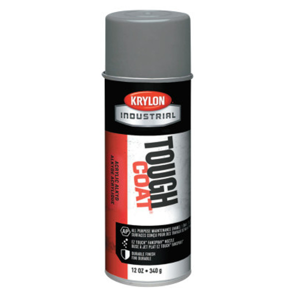 Tough Coat Acrylic Alkyd Enamels, 12 oz Aerosol Can, Light Gray (12 CN / CA)