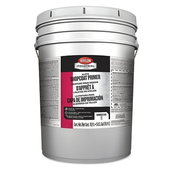 Krylon Alkyd Shopcoat Primer, 5 Gallon Pail, Gray (5 GA / PA)