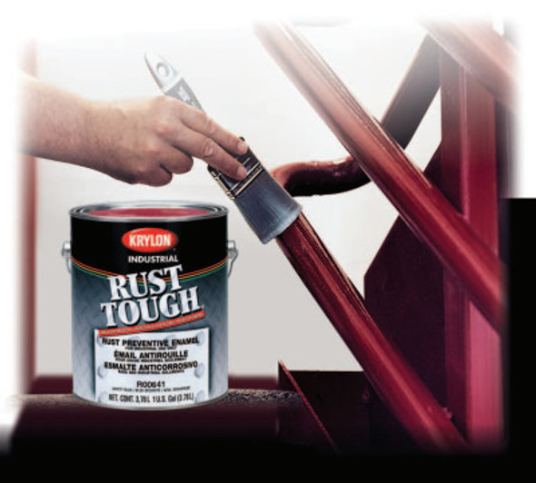 Rust Tough Acrylic Alkyd Liquid Enamels, 1 Gal Pail, Gloss White, Gloss (4 GA / CA)