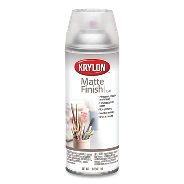 Krylon Crystal Clear Spray Paint, 13 oz Aerosol Can, Matte (6 CAN / CS)