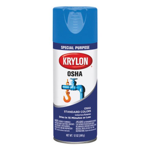 KRYLON 16 OZ SPRAY CAN OSHA SAFETY BLUE 12 OZ FILL (6 CAN / CS)