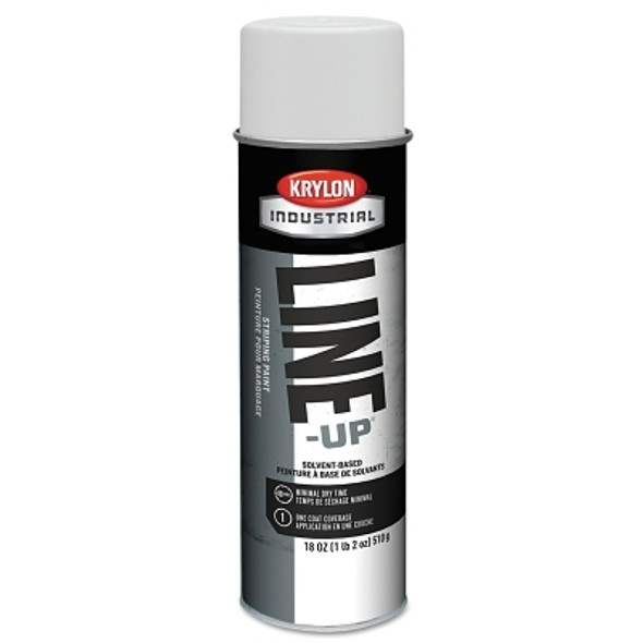 Krylon Line-Up Pavement Striping Paints, 18 oz Aerosol Can, Highway White (12 CN / CS)