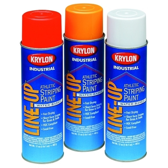 Krylon Line-Up Athletic Field Striping Paints, 17 oz Aerosol Can, Athletic Orange (12 CN / CS)