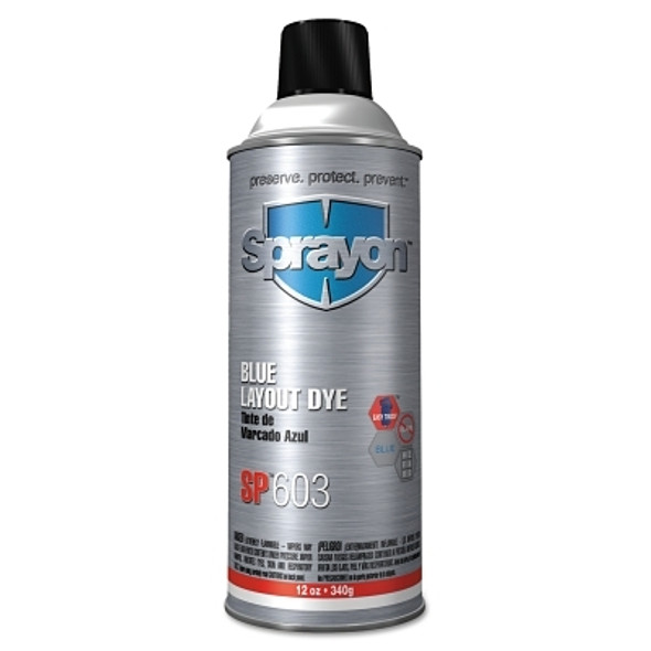 Sprayon Layout Dye, 12 oz Aerosol Can, Blue (12 CN / CS)