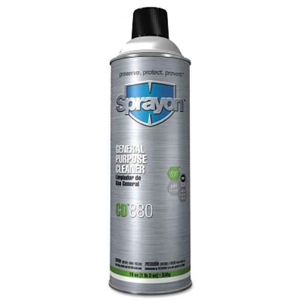 Sprayon General Purpose Cleaners, 19 oz Aerosol Can, Unscented (12 CN / CA)