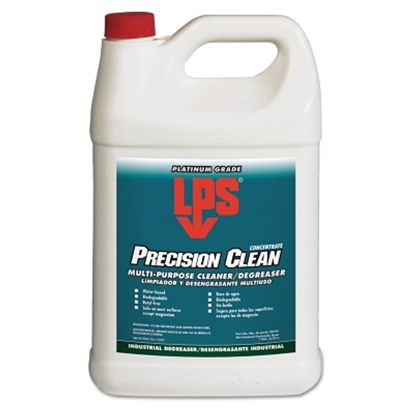LPS Precision Clean Multi-Purpose Cleaner/Degreaser, Concentrate, 1 gal, Jug, Citrus Odor (4 GAL / CS)