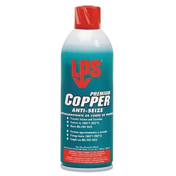 LPS Copper Anti-Seize Lubricant, 12 oz Aerosol Can (12 CAN / CS)