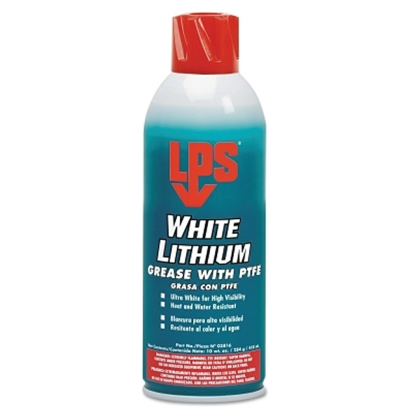 LPS White Lithium Multi-Purpose Grease, 16 oz, Aerosol Can (12 CAN / CS)