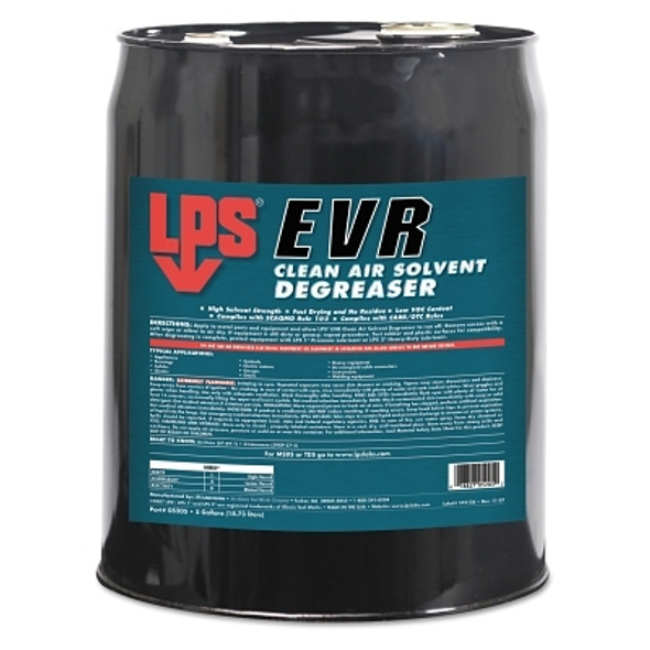 LPS EVR Clean Air Solvent Degreasers, 5 gal Pail (5 GA / PA)