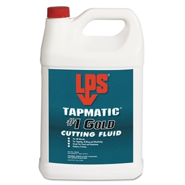 LPS Tapmatic #1 Gold Cutting Fluids, 1 gal, Jug (4 GAL / CS)