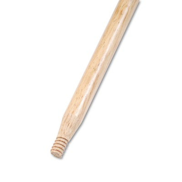 Boardwalk Metal Tip Threaded Hardwood Broom Handle, 1-1/8 in dia x 60 in L, Natural (1 EA / EA)