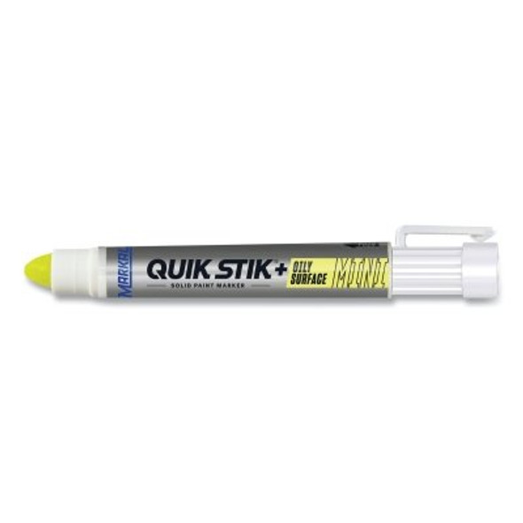 Markal Solid Paint Marker, Fluorescent Yellow, 5/16 in, Medium (12 EA / BX)