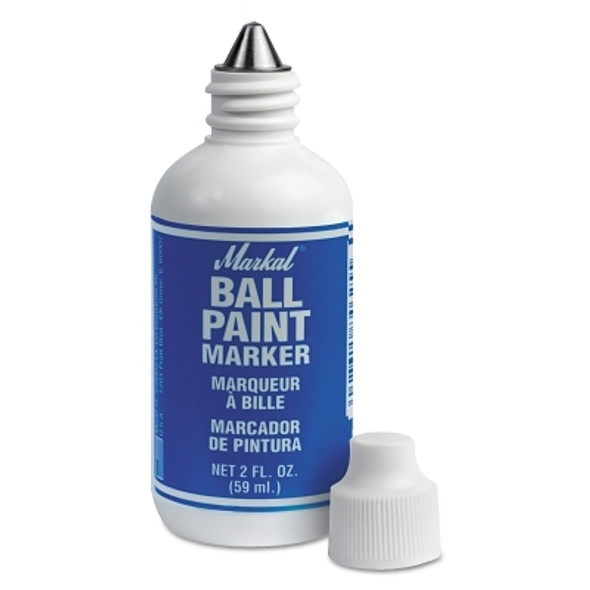 Markal Ball Paint Marker Markers, 1/8 in Tip, Metal Ball Point, Blue (1 MKR / MKR)