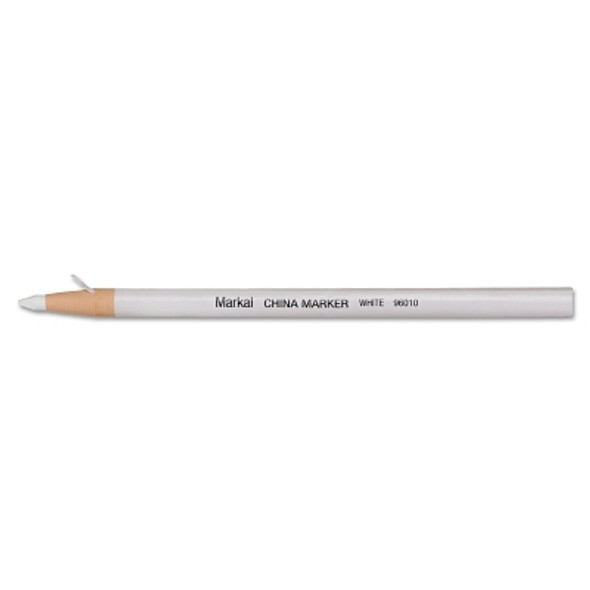 Markal China Markers, White, Paper-wrapped (12 EA / BX)