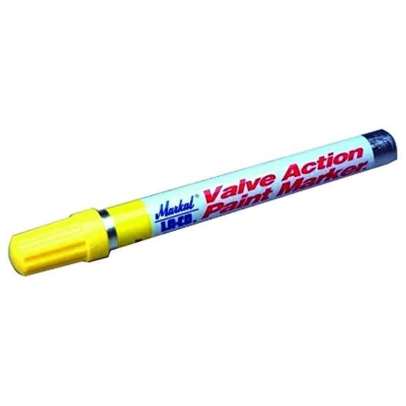 Markal PAINT-RITER VALVE ACTION Paint Marker, White, 1/8 in Tip, Bullet (1 EA / EA)