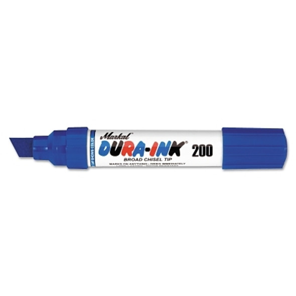 Markal Dura-Ink 15 Markers, 5/8 in Tip, Felt, Blue (24 MKR / CS)