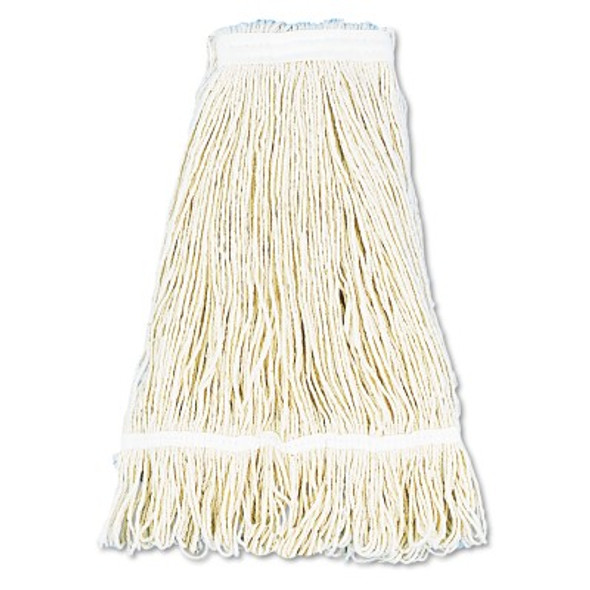 Boardwalk Pro Loop Web/Tailband Wet Mop Head, Cotton, 24oz, White (12 EA / CT)