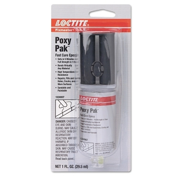 Loctite Fixmaster Poxy Pak Expoxy, 1 oz, Dual Syringe (1 EA / EA)