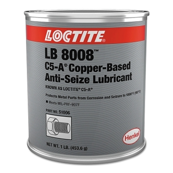 Loctite LB 8008 C5-A Copper Based Anti-Seize Lubricant, 1 lb Can (1 CAN / CAN)