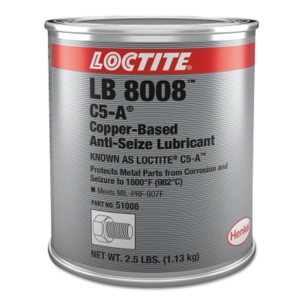 Loctite LB 8008 C5-A Copper Based Anti-Seize Lubricant, 2-1/2 lb Can (1 CAN / CAN)