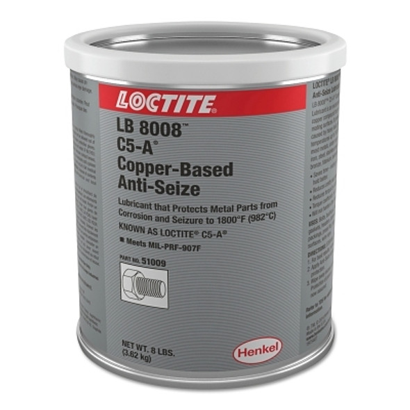 Loctite LB 8008 C5-A Copper Based Anti-Seize Lubricant, 8 lb Can (1 CAN / CAN)