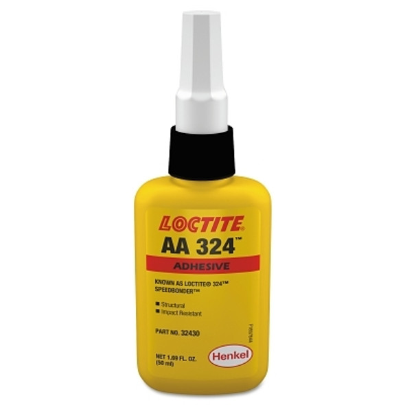 Loctite 324 Speedbonder Structural Adhesive, High Impact, 50 mL, Bottle, Amber (1 BTL / BTL)