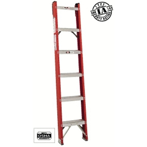 Louisville Ladder 8' FIBERGLASS CLASSIC SHELF LADDER (1 EA / EA)