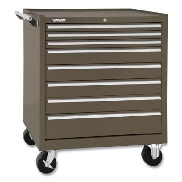 Kennedy Industrial Series Roller Cabinet, 34 in x 20 in x 40 in, 8 Drawers, Brown (1 EA / EA)