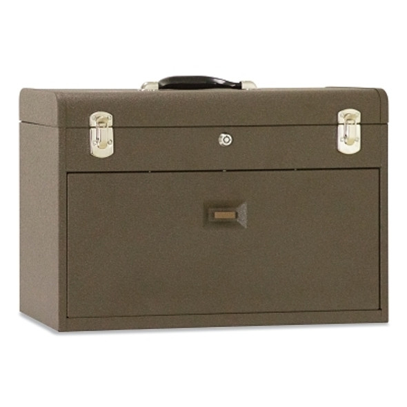 Kennedy 20 in 3-Drawer Machinists' Top Chest, 20-1/8 in W x 8-1/2 in D x 13-5/8 in H, 1800 cu in, Brown Wrinkle (1 EA / EA)